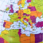 BadeboldGlobus 30 cm med Verdenskort