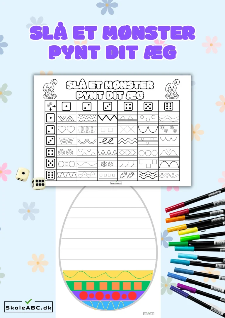 påske pynt dit æg matematik