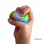 Stressbold Globus med blødt PU skum