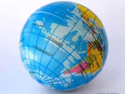 Stressbold Globus 6 cm til børn