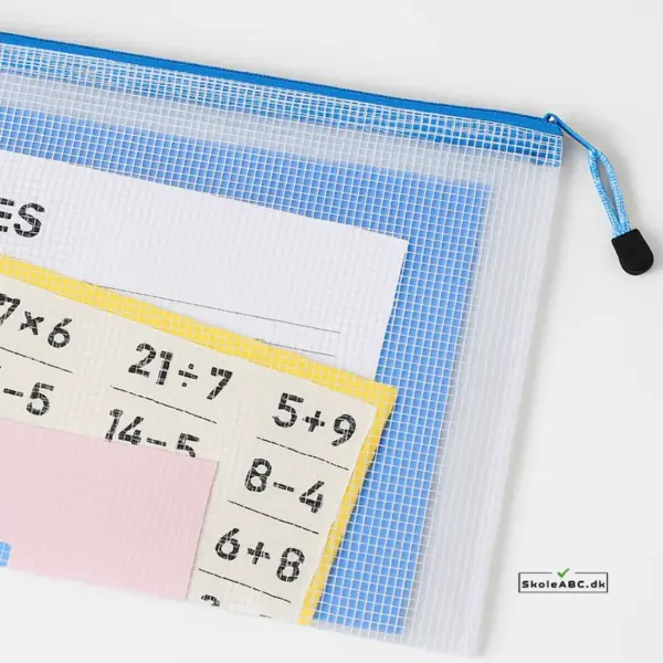 Lynlåslomme A4 med indhold